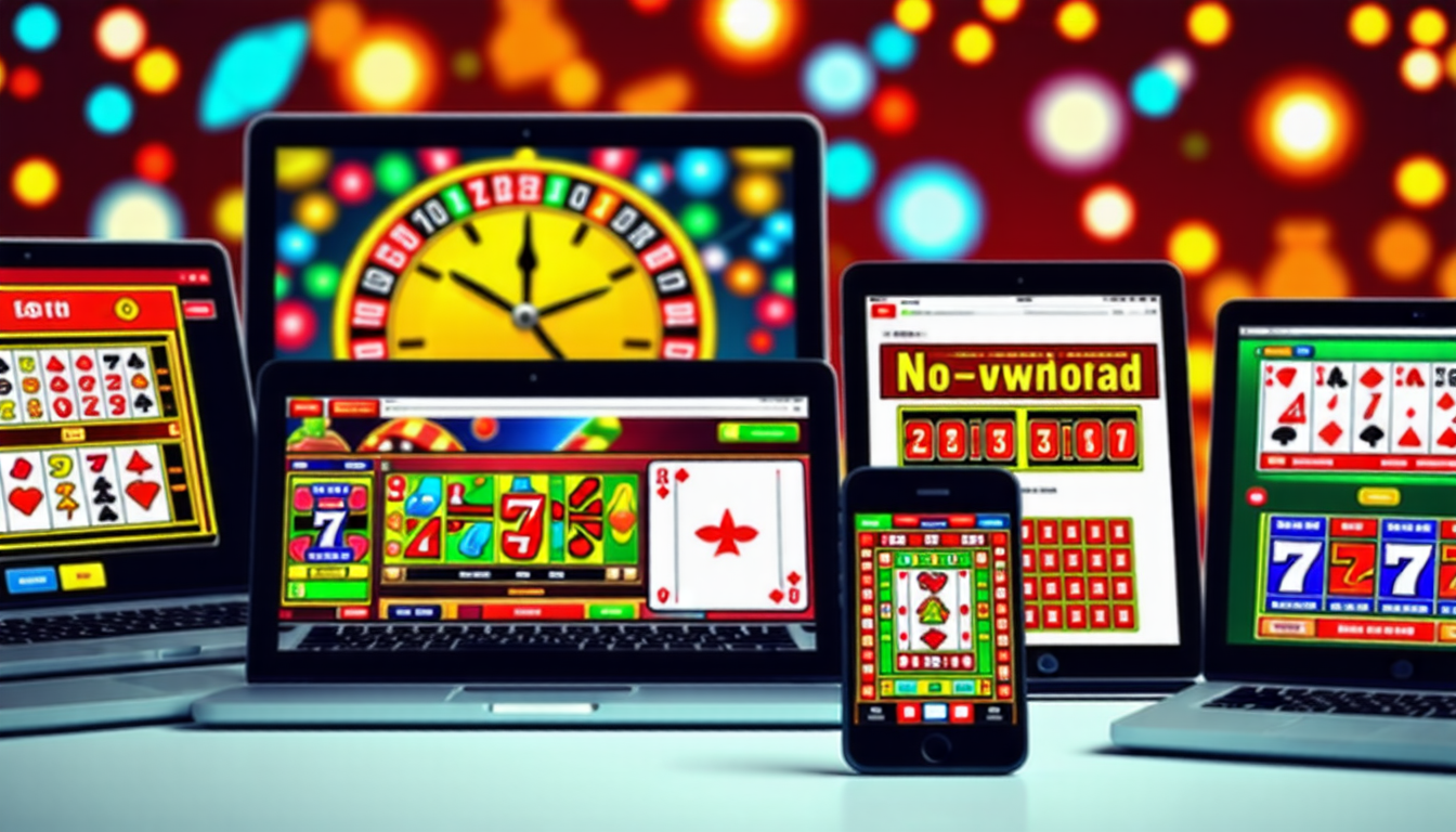 discover the advantages of no-download casinos that offer instant and convenient play. experience seamless gaming from your browser without the hassle of downloads, enabling quick access to your favorite games anytime, anywhere. enjoy the freedom of playing at your own pace with enhanced accessibility and flexibility.